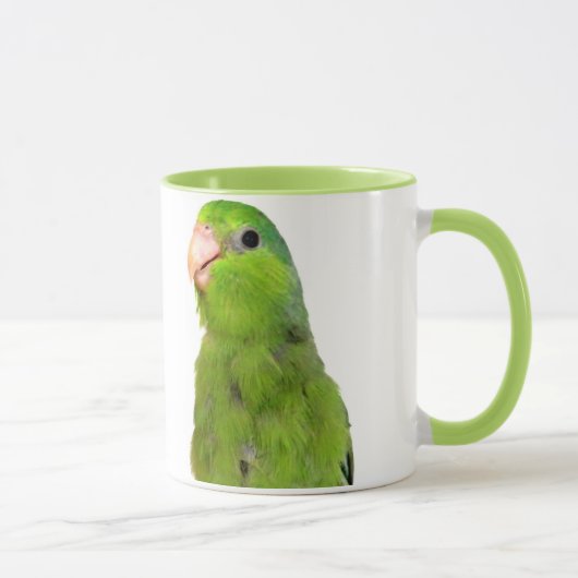 Groene Pacifische Parrotlet Bird 11 oz ringer cup  Mok (Rechts)