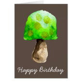 Groene paddenstoel waterverf schattige schimmels (Voorkant)