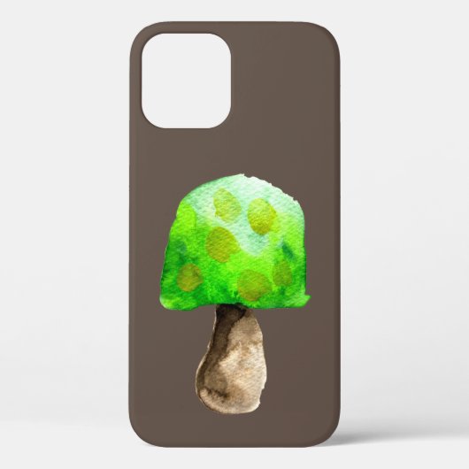 Groene paddenstoel waterverf schattige schimmels Case-Mate iPhone case (Achterkant)