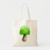 Groene paddenstoel waterverf schattige schimmels tote bag (Voorkant)