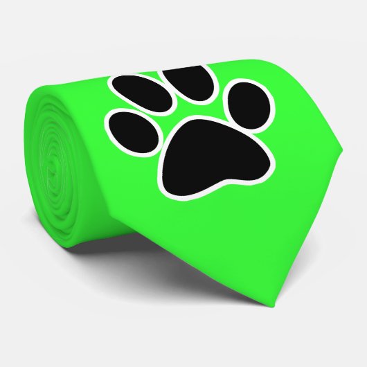 Groene pagina afdrukken stropdas (Opgerold)