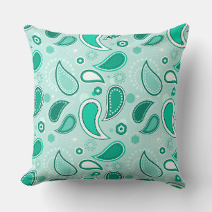 groene paisley kussen