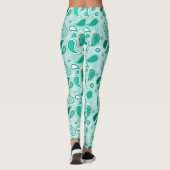 groene paisley leggings (Achterkant)