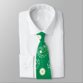 Groene paisley - Stropdas (Gebonden)
