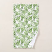 Groene palmbladeren bad handdoek (Handdoek)