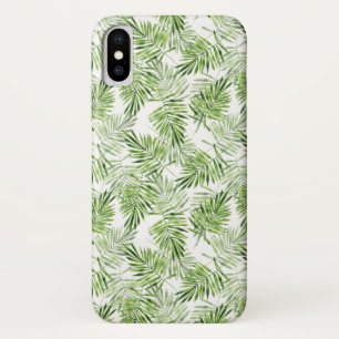 Groene palmbladeren iPhone x hoesje