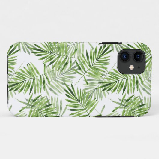 Groene palmbladeren Case-Mate iPhone case (Achterkant (horizontaal))