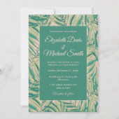 Groene Palmbladeren Esthetiek Kaart (Voorkant)