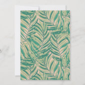 Groene Palmbladeren Esthetiek Kaart (Achterkant)