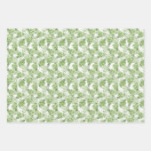 Groene palmbladeren inpakpapier vel (Voorkant 2)
