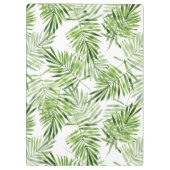 Groene palmbladeren | Monogram Klembord (Achterkant)