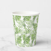 Groene palmbladeren papieren bekers (Rechts)