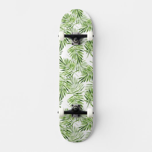 Groene palmbladeren skateboard (Voorkant)
