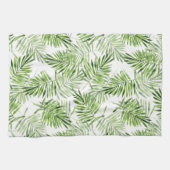 Groene palmbladeren theedoek (Horizontaal)