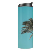 Groene palmboom thermosbeker (Gedraaid links)