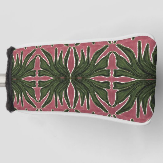 Groene Palmen Golfheadcover (Voorkant)