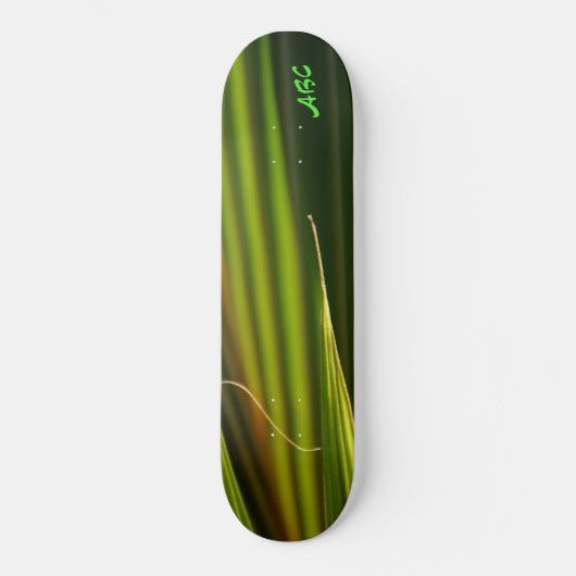 Groene palmvaten Abstract Skateboard (Voorkant)