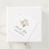 Groene pampas bloemendoop bedankjes labels (In situ)