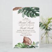 Groene Pampas Grass Floral Bridal Shower (Staand voorkant)