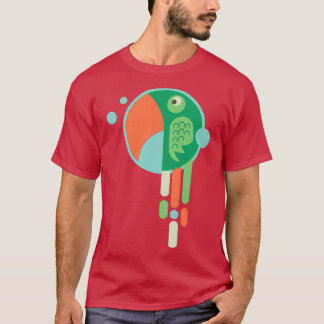 groene papegaai 3 t-shirt