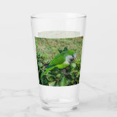 Groene papegaai glas (Achterkant)