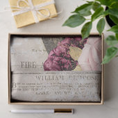 Groene papegaai met Rozen over ontkoppeling van kr Tissuepapier (Geschenk)