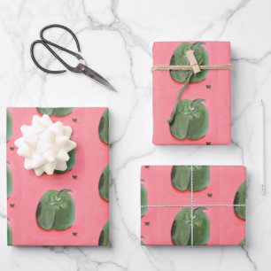 Groene Paprika Inpakpapier Vel