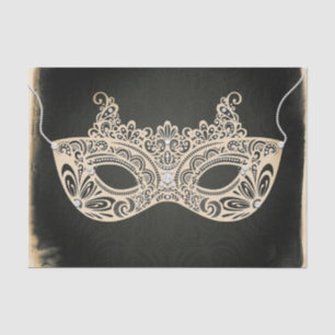 Groene Parel Masquerade Masker Elegant Feest Tissuepapier