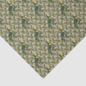  Groene Parrot Tissuepapier (Detail)