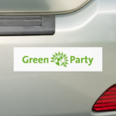 Groene Partij Bumpersticker (Op auto)