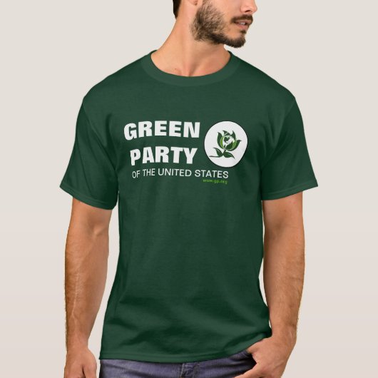 Groene Partij van de Verenigde Staten T-shirt (Voorkant)