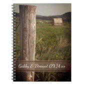 Groene pasteien Boerderij Ranch Wedding Notitieboek (Voorkant)