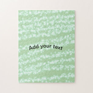Groene pastel glitters glans naam tekst boho retro legpuzzel