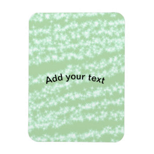 Groene pastel glitters glans naam tekst boho retro magneet