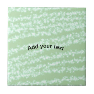 Groene pastel glitters glans naam tekst boho retro tegeltje