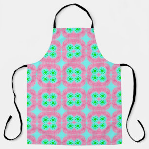 Groene pastelcover, tribale ikat print. Modern-sty Schort