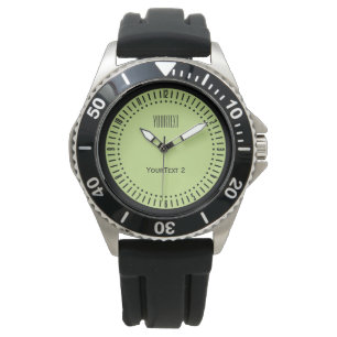 Groene pastolaire lentkleur voor persoonlijk gebru horloge