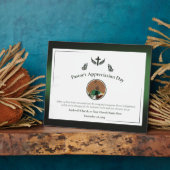 Groene Pastor Waardering Celebration Event Gift Fotoplaat (Zijkant)
