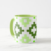 Groene Patroon Mok (Voorkant links)