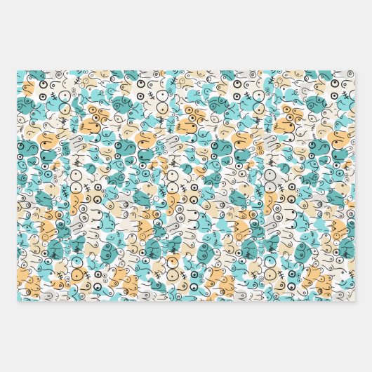 groene patroonplaten voor papieronmiddellijke verp inpakpapier vel (Voorkant 2)