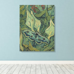 Groene Pauw (Keizer)vlinder door Vincent van Gogh Canvas Afdruk