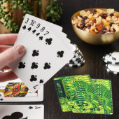 Groene PCB-plaat, elektronische onderdelen gedrukt Pokerkaarten (Insitu)