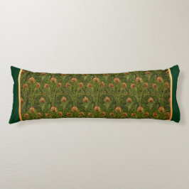 Groene Peacock Feathers Body Pillow Lichaamskussen