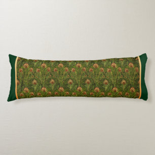Groene Peacock Feathers Body Pillow Lichaamskussen