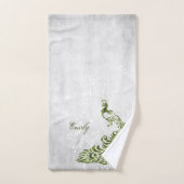 Groene Peacock Persoonlijke badhanddoeken Bad Handdoek (Handdoek)