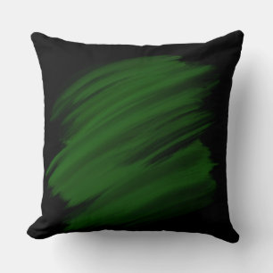 Groene penseelstreken kussen