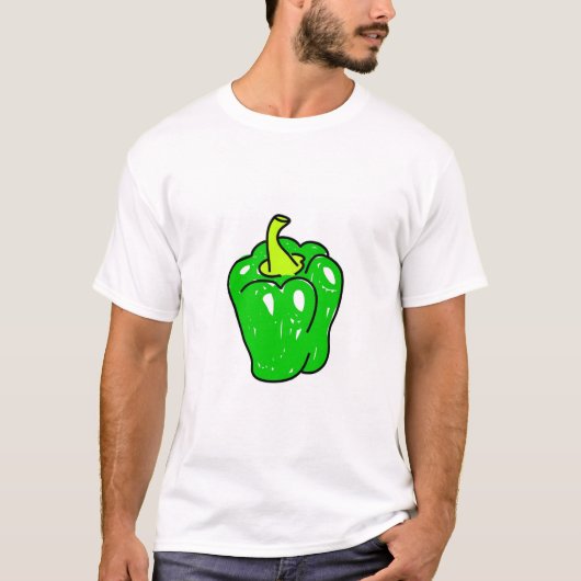 groene peper t-shirt (Voorkant)