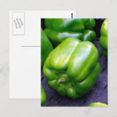 Groene Peppers Briefkaart (Voorkant / Achterkant)