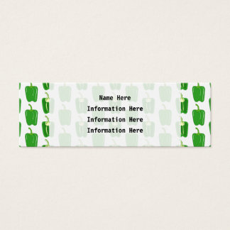 Groene Peppers Patroon. Mini Visitekaartjes
