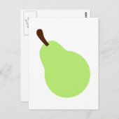 Groene peren briefkaart (Voorkant / Achterkant)